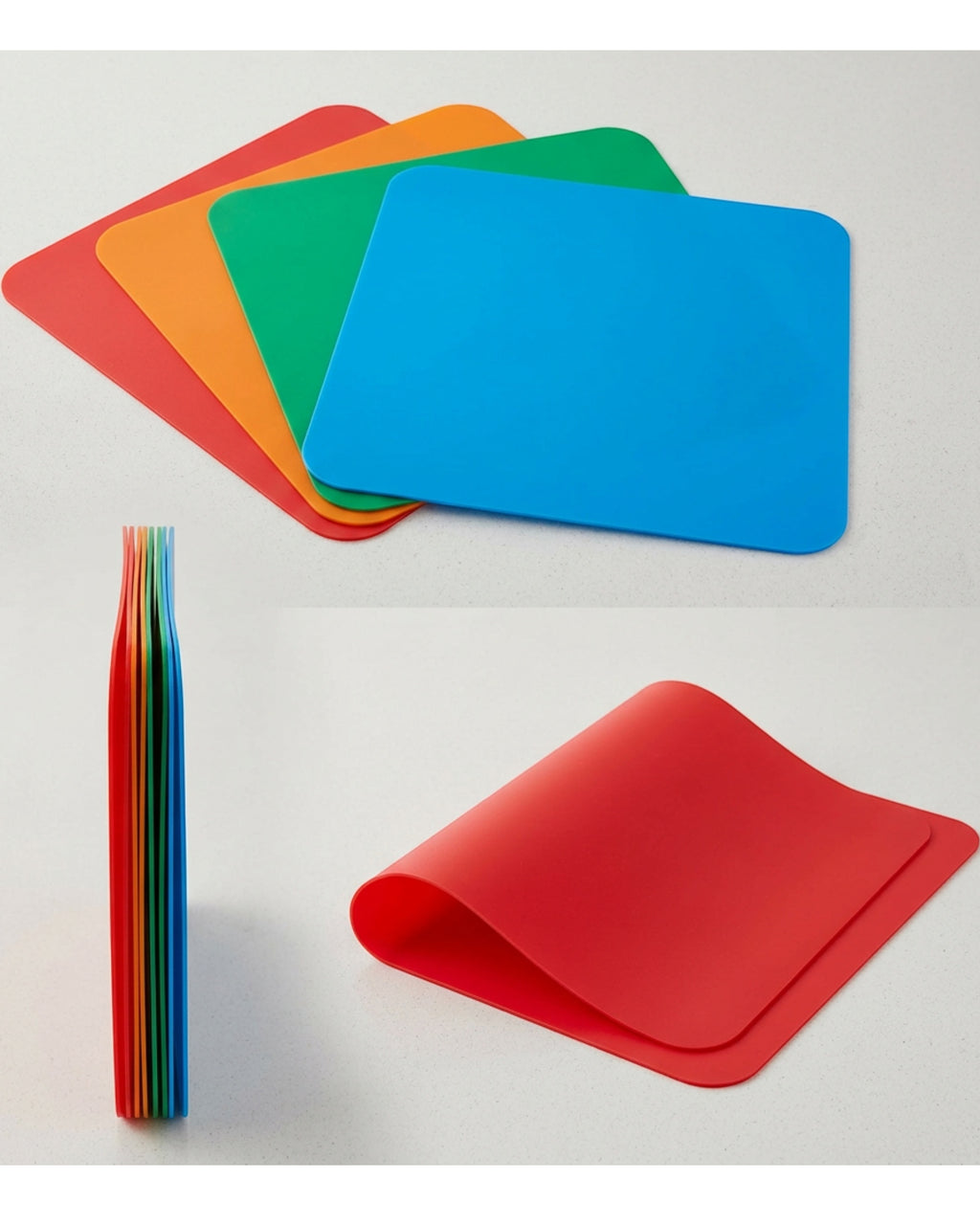 Tracse Flexible Cutting Mats Multicolor 4 Pack