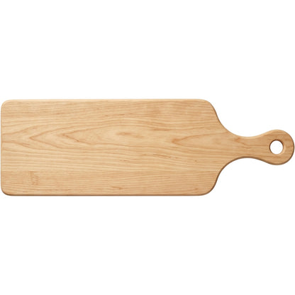 Tracse Natural Wood Paddle Serving Board (18 x 7 in) – Wooden Charcuterie & Bread Cutting Board with Handle