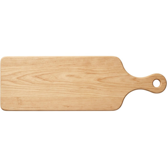 Tracse Natural Wood Paddle Serving Board (18 x 7 in) – Wooden Charcuterie & Bread Cutting Board with Handle