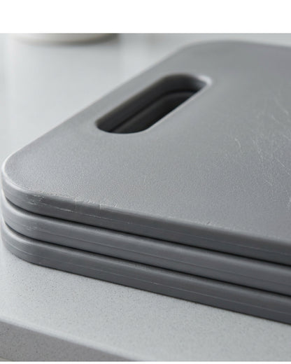 Tracse Plastic Cutting Board Set, BPA-Free Kitchen Chopping Boards, Gray, 3 Pack