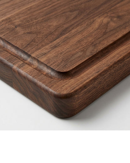 Tracse Natural Walnut Wood Carving Board 17 x 12 in with Deep Juice Groove